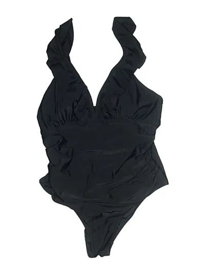 Pre-owned Unbranded One Piece Swimsuit In Black