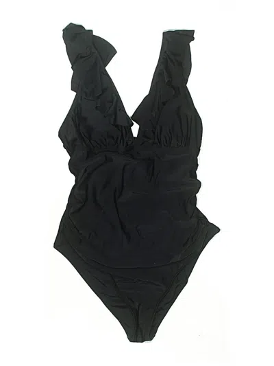 Pre-owned Unbranded One Piece Swimsuit In Black