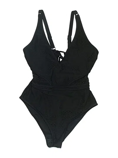 Pre-owned Unbranded One Piece Swimsuit In Black