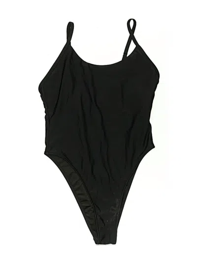 Pre-owned Unbranded One Piece Swimsuit In Black