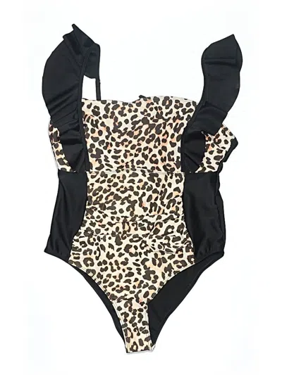 Pre-owned Unbranded One Piece Swimsuit In Black