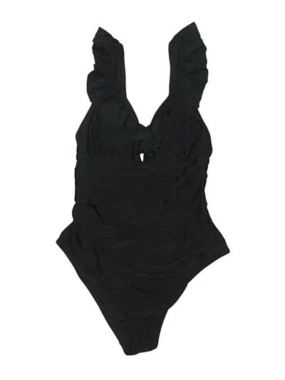 Pre-owned Unbranded One Piece Swimsuit In Black