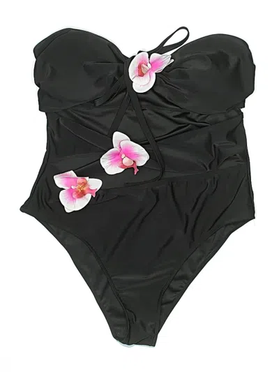 Pre-owned Unbranded One Piece Swimsuit In Black