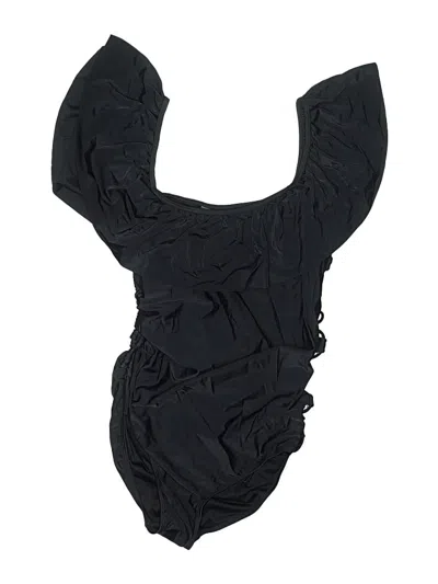 Pre-owned Unbranded One Piece Swimsuit In Black