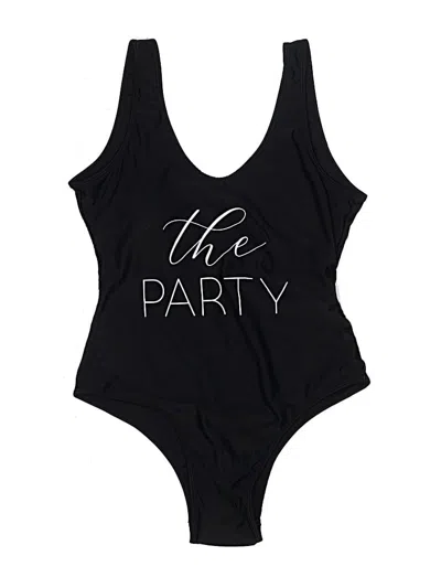Pre-owned Unbranded One Piece Swimsuit In Black
