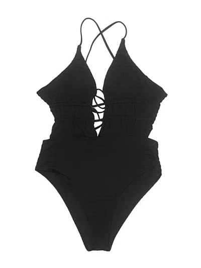 Pre-owned Unbranded One Piece Swimsuit In Black
