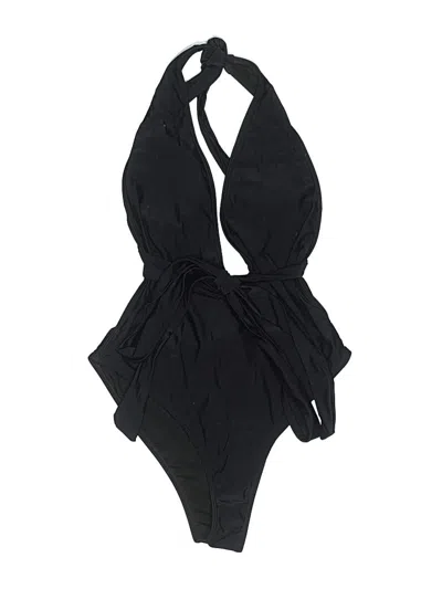 Pre-owned Unbranded One Piece Swimsuit In Black
