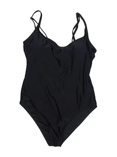 Pre-owned Unbranded One Piece Swimsuit In Black
