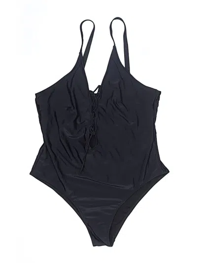 Pre-owned Unbranded One Piece Swimsuit In Black