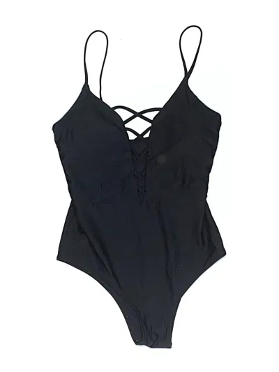 Pre-owned Unbranded One Piece Swimsuit In Black