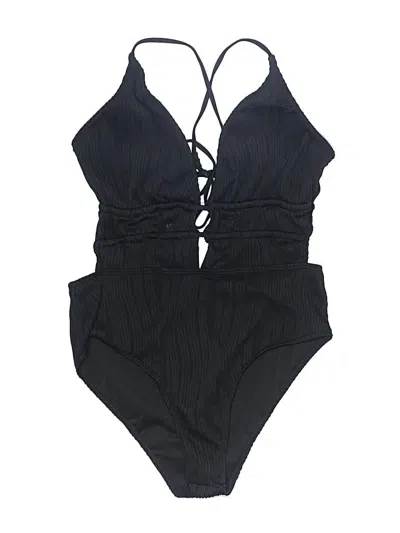 Pre-owned Unbranded One Piece Swimsuit In Black