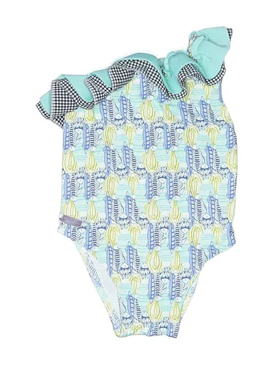 Pre-owned Unbranded Kids' One Piece Swimsuit In Blue