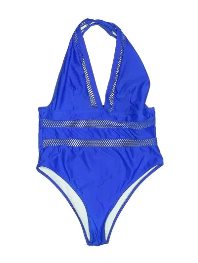 Pre-owned Unbranded One Piece Swimsuit In Blue