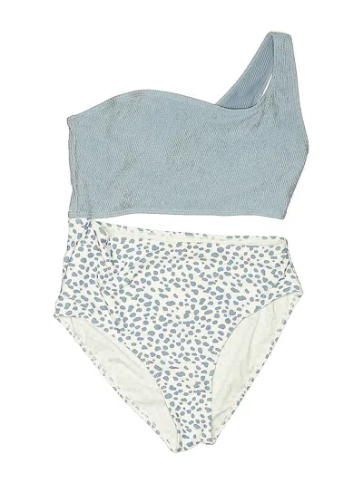 Pre-owned Unbranded One Piece Swimsuit In Blue