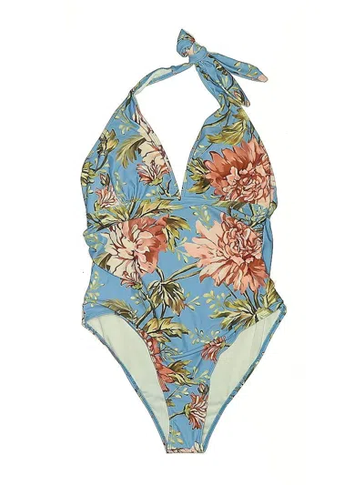 Pre-owned Unbranded One Piece Swimsuit In Blue