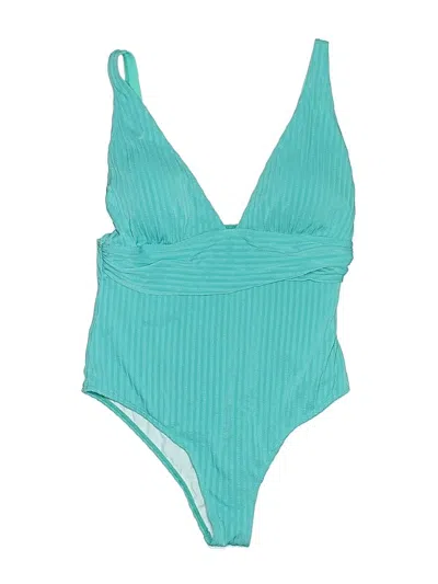 Pre-owned Unbranded One Piece Swimsuit In Blue