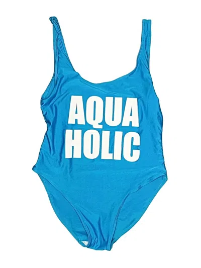 Pre-owned Unbranded One Piece Swimsuit In Blue