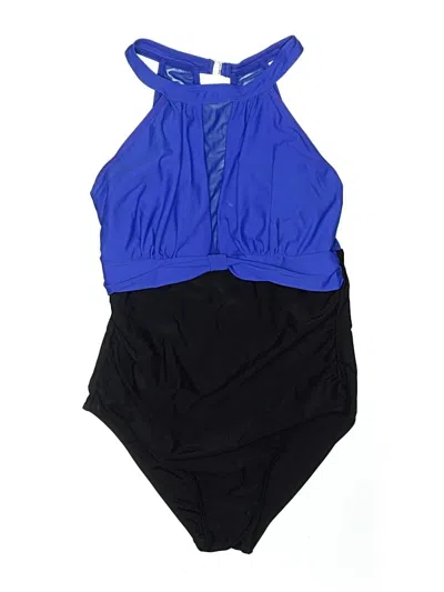 Pre-owned Unbranded One Piece Swimsuit In Blue