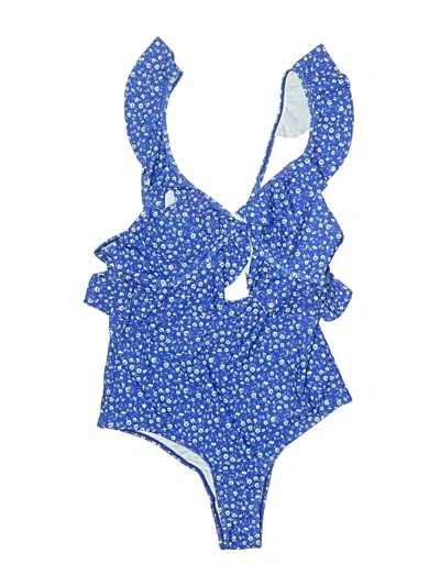 Pre-owned Unbranded One Piece Swimsuit In Blue