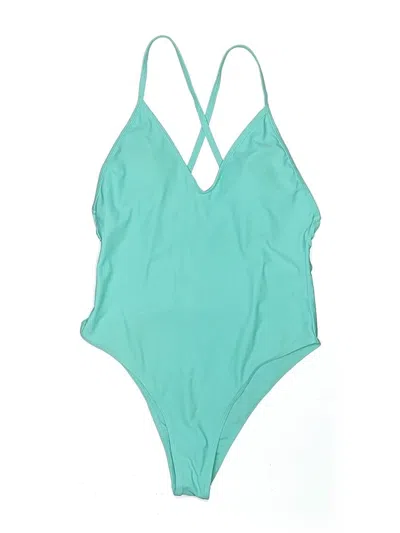 Pre-owned Unbranded One Piece Swimsuit In Blue