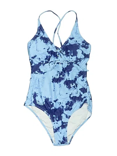 Pre-owned Unbranded One Piece Swimsuit In Blue