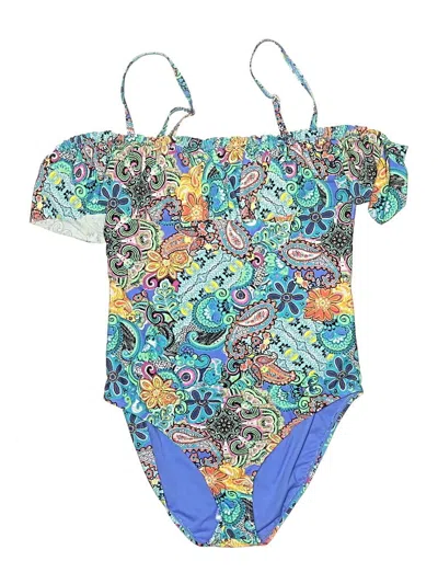 Pre-owned Unbranded One Piece Swimsuit In Blue