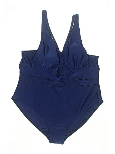Pre-owned Unbranded One Piece Swimsuit In Blue