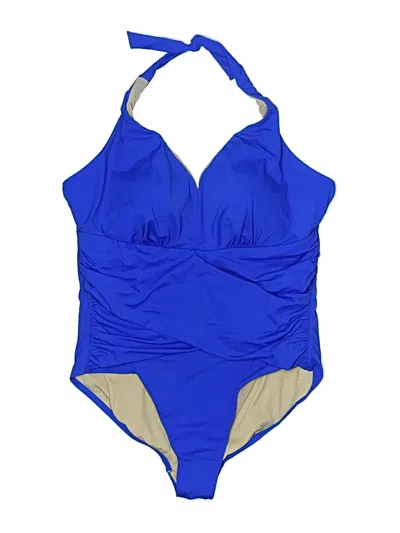 Pre-owned Unbranded One Piece Swimsuit In Blue