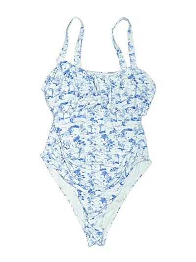 Pre-owned Unbranded One Piece Swimsuit In Blue