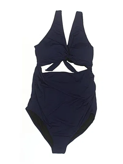 Pre-owned Unbranded One Piece Swimsuit In Blue