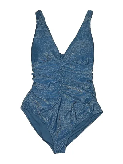 Pre-owned Unbranded One Piece Swimsuit In Blue