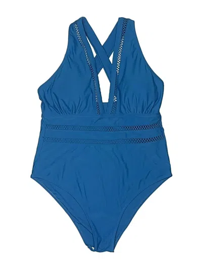 Pre-owned Unbranded One Piece Swimsuit In Blue