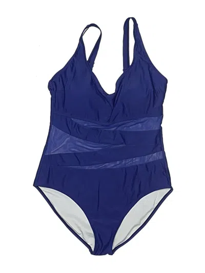 Pre-owned Unbranded One Piece Swimsuit In Blue