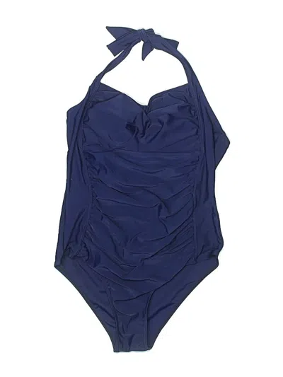 Pre-owned Unbranded One Piece Swimsuit In Blue