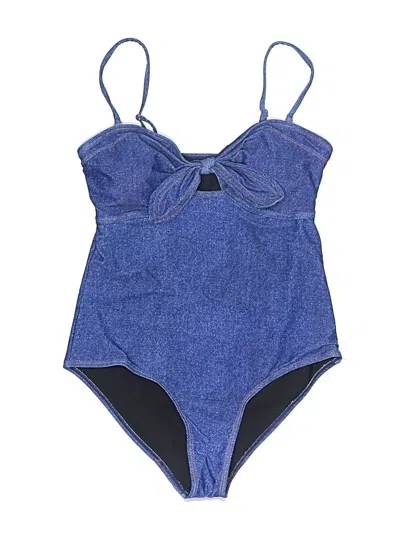 Pre-owned Unbranded One Piece Swimsuit In Blue