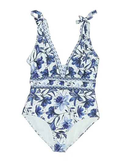 Pre-owned Unbranded One Piece Swimsuit In Blue