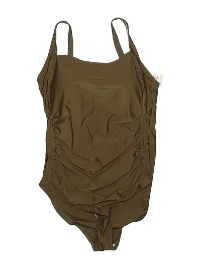 Pre-owned Unbranded One Piece Swimsuit In Brown