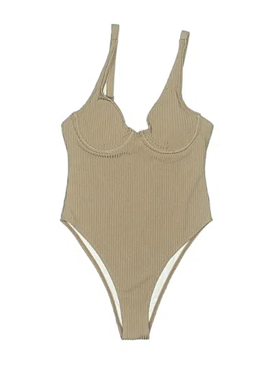 Pre-owned Unbranded One Piece Swimsuit In Brown