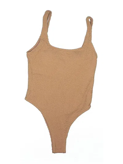 Pre-owned Unbranded One Piece Swimsuit In Brown