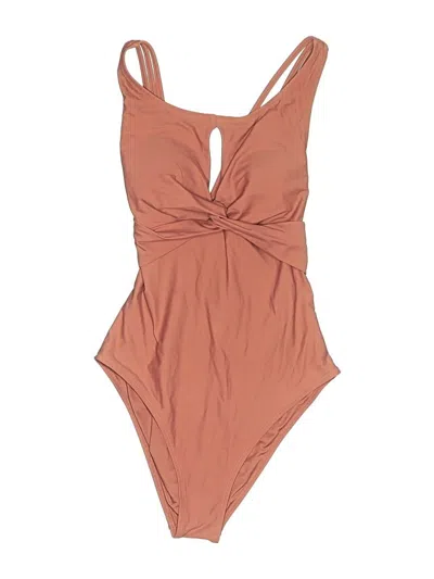 Pre-owned Unbranded One Piece Swimsuit In Brown