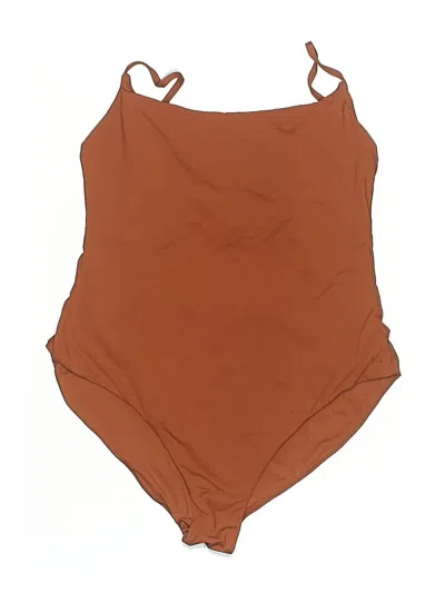 Pre-owned Unbranded One Piece Swimsuit In Brown