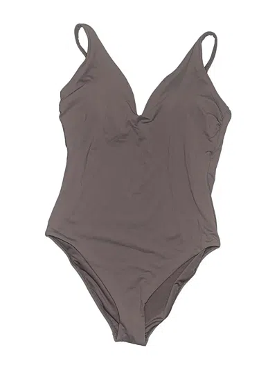 Pre-owned Unbranded One Piece Swimsuit In Gray