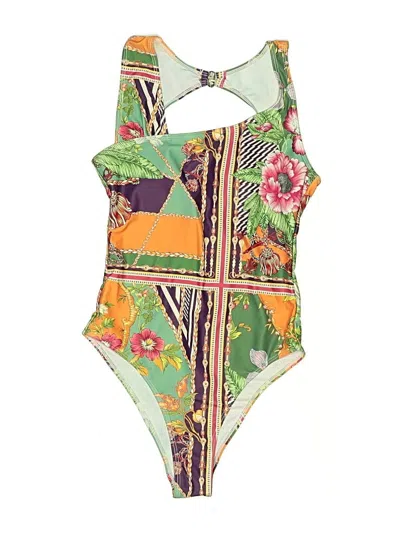 Pre-owned Unbranded One Piece Swimsuit In Green
