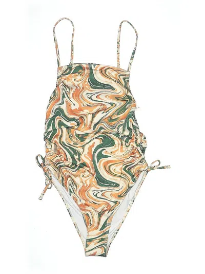 Pre-owned Unbranded One Piece Swimsuit In Green