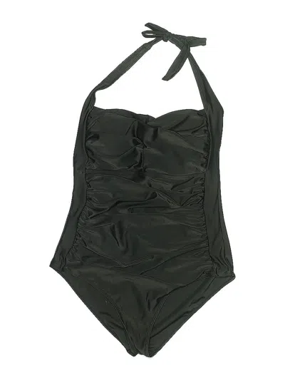 Pre-owned Unbranded One Piece Swimsuit In Green