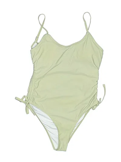 Pre-owned Unbranded One Piece Swimsuit In Green