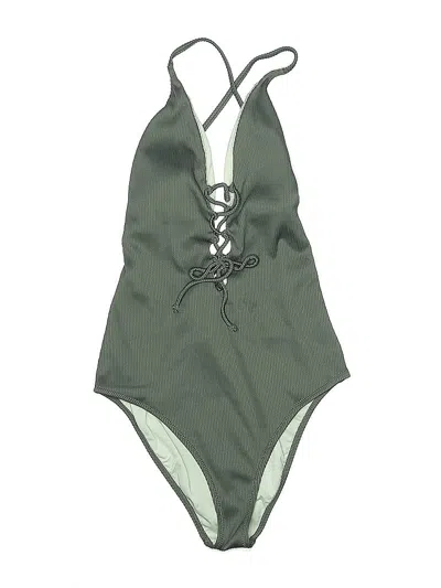 Pre-owned Unbranded One Piece Swimsuit In Green