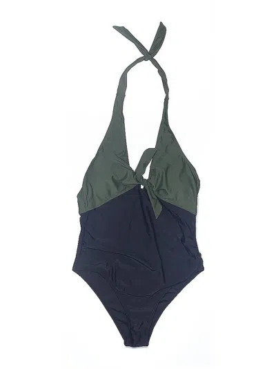 Pre-owned Unbranded One Piece Swimsuit In Green