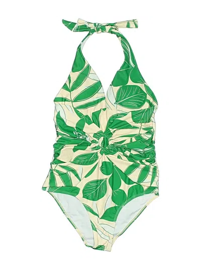Pre-owned Unbranded One Piece Swimsuit In Green