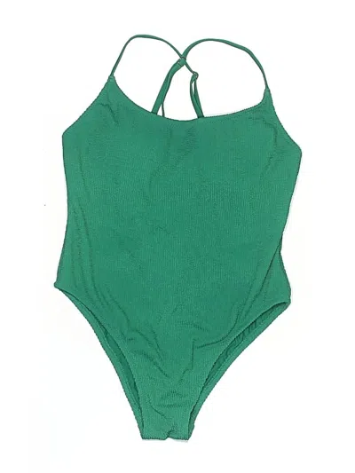 Pre-owned Unbranded One Piece Swimsuit In Green